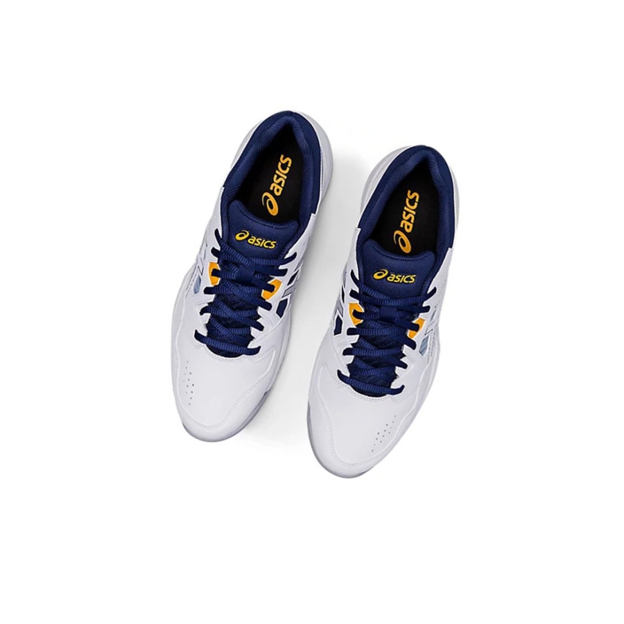 White / Deep Ocean Men's Asics GEL-RENMA Tennis Shoes | US16438FA - Asics Outlet Sale