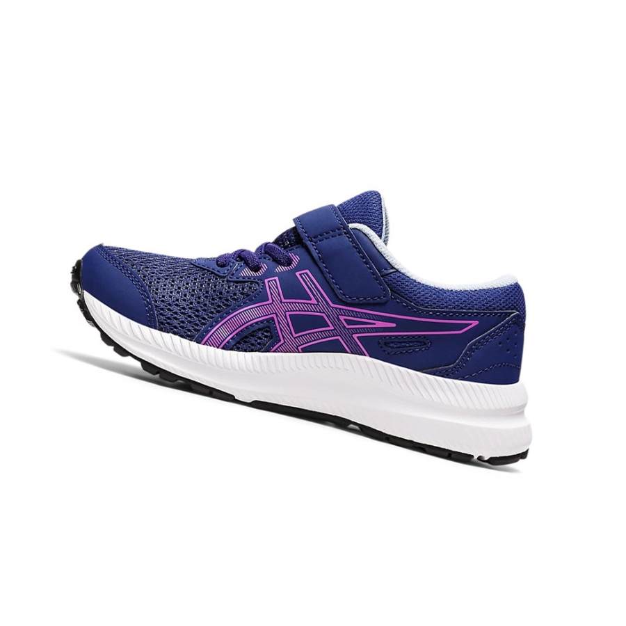 Dive Blue / Orchid Kids' Asics CONTEND 8 PS Running Shoes | US17568VD - Asics Outlet Sale