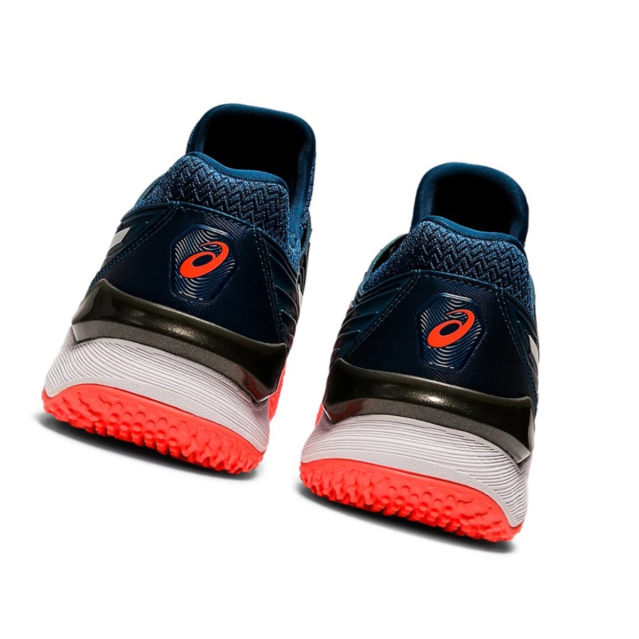 Blue / White Men's Asics COURT FF 2 OC Tennis Shoes | US40163EF - Asics Outlet Sale