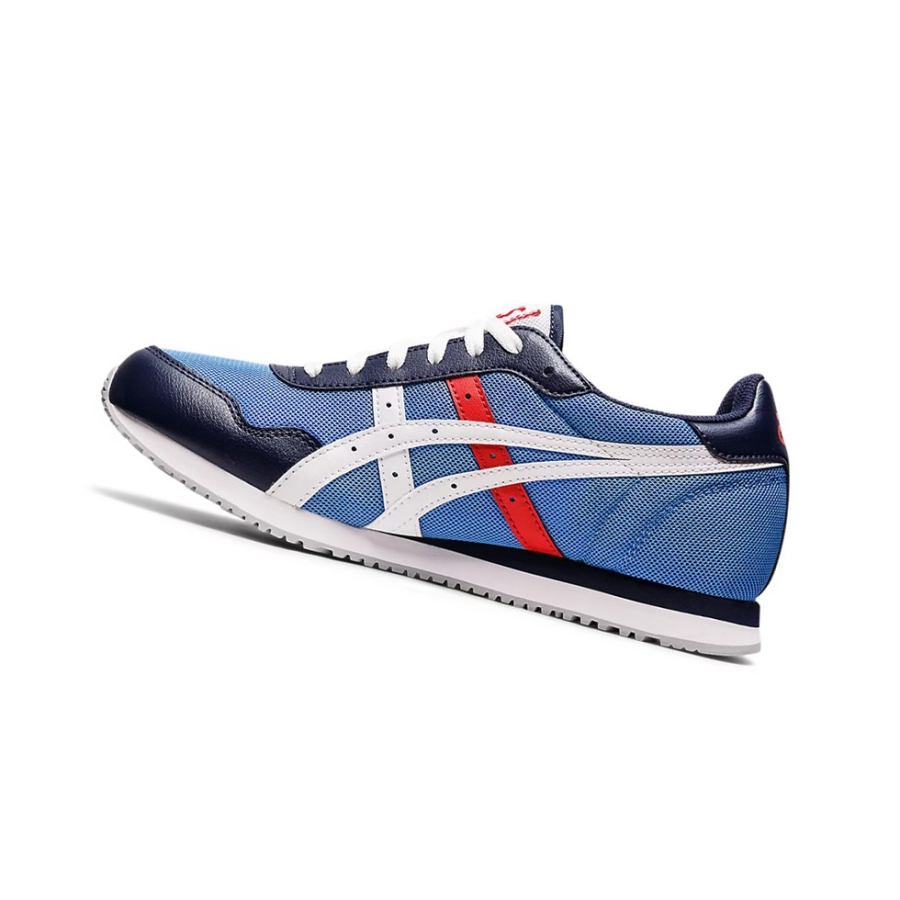 Blue Coast / White Men's Asics TIGER RUNNER Sneakers | US58912KA - Asics Outlet Sale