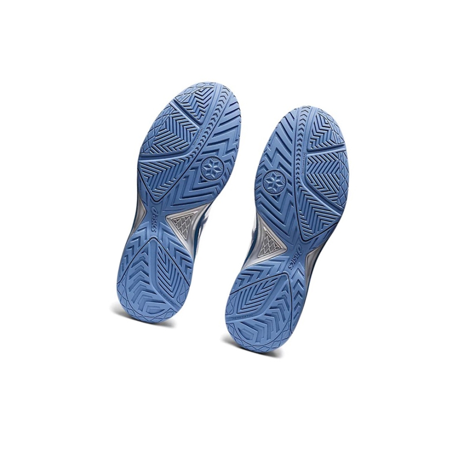 White / Light Indigo Men's Asics GEL-DEDICATE 7 Tennis Shoes | US73186ZF - Asics Outlet Sale