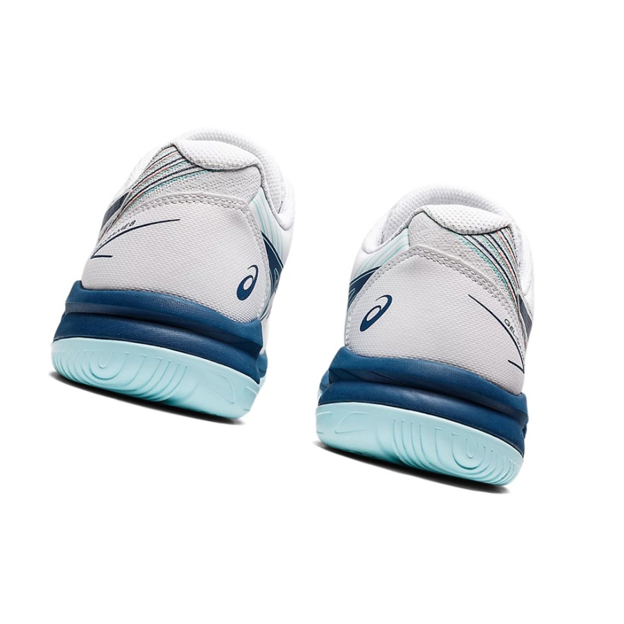 White / Light Indigo Women's Asics GEL-GAME 8 Tennis Shoes | US42816LM - Asics Outlet Sale