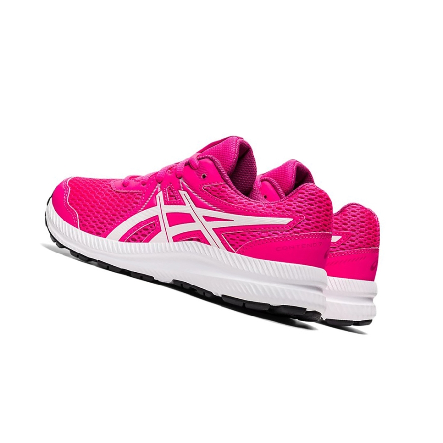 Pink Glo / White Kids' Asics CONTEND 7 GS Running Shoes | US03542DB - Asics Outlet Sale