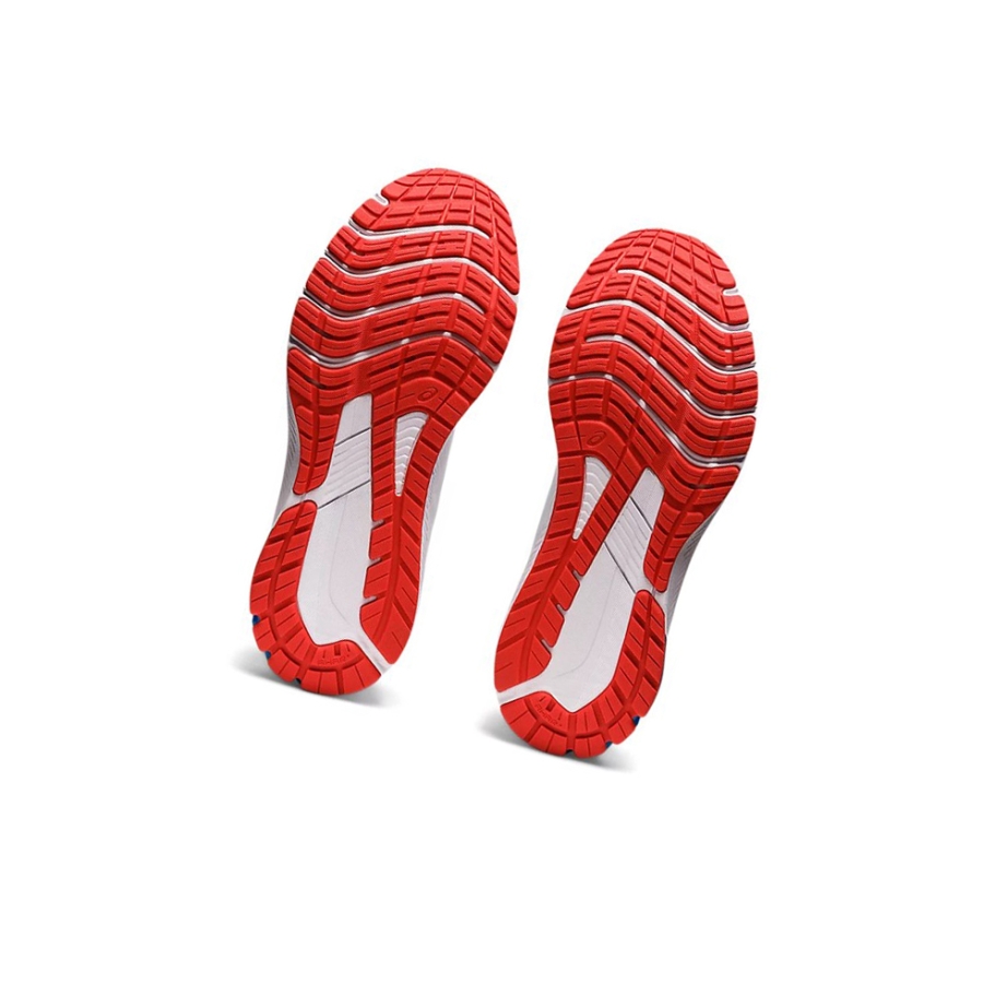 White / Electric Red Men's Asics GT-1000 11 MEN STANDARD RET Running Shoes | US20796BN - Asics Outlet Sale