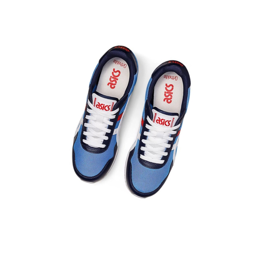 Blue Coast / White Men's Asics TIGER RUNNER Sneakers | US58912KA - Asics Outlet Sale