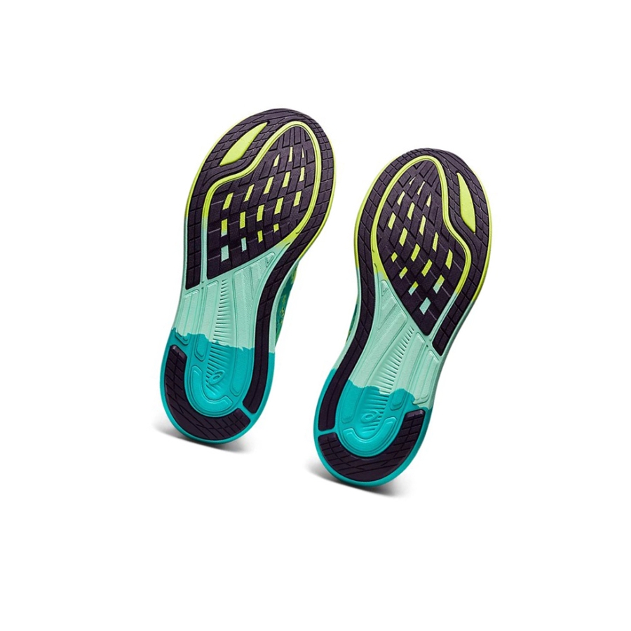 Safety Yellow / Soothing Sea Women's Asics NOOSA TRI 14 Running Shoes | US32408LQ - Asics Outlet Sale