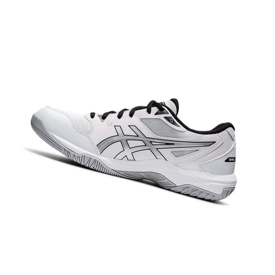White / Pure Silver Men's Asics GEL-ROCKET 10 Volleyball Shoes | US74590CX - Asics Outlet Sale