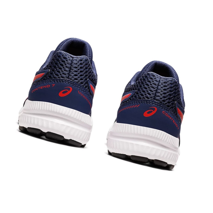 Deep Ocean / Classic Red Kids' Asics CONTEND 7 GS Running Shoes | US87293GQ - Asics Outlet Sale