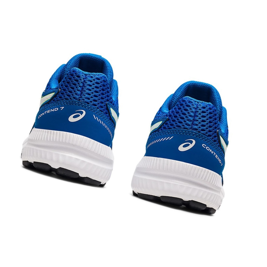 Blue / White Kids' Asics CONTEND 7 GS Running Shoes | US28394FS - Asics Outlet Sale