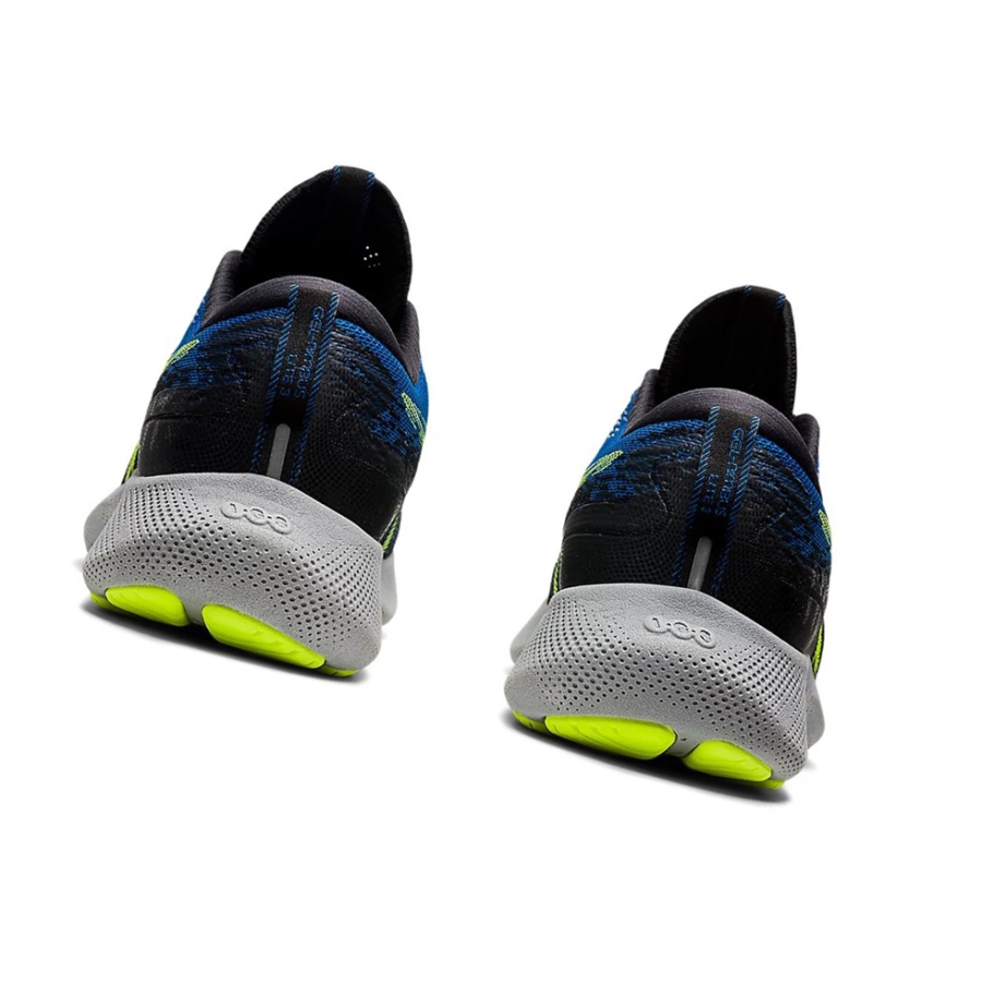 Black / Hazard Green Men's Asics GEL-NIMBUS LITE 3 Running Shoes | US37192ML - Asics Outlet Sale