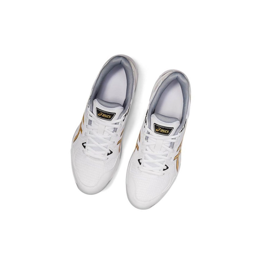 White Men's Asics GEL-ROCKET 10 Volleyball Shoes | US93701TD - Asics Outlet Sale