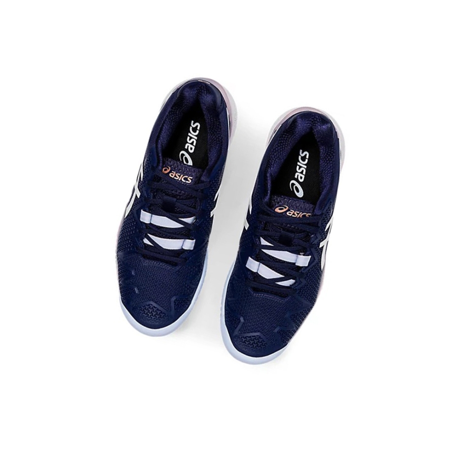 Peacoat / White Women's Asics GEL-RESOLUTION 8 Tennis Shoes | US47213WY - Asics Outlet Sale