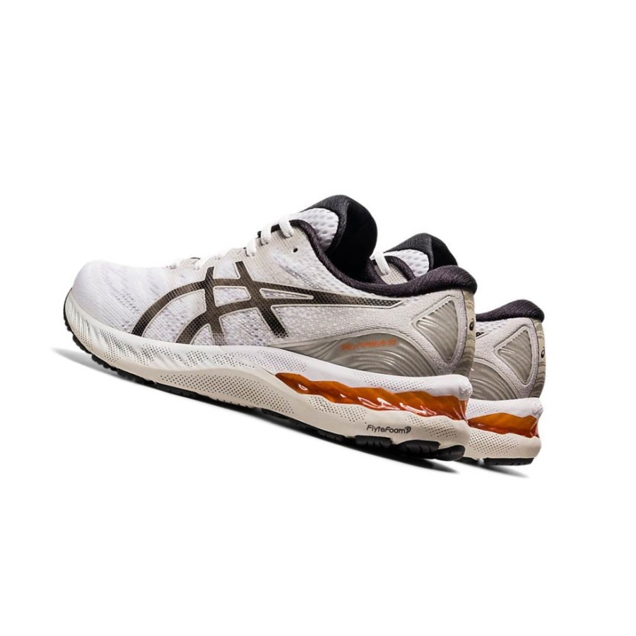 White Men's Asics GEL-NIMBUS 23 Running Shoes | US54132KJ - Asics Outlet Sale