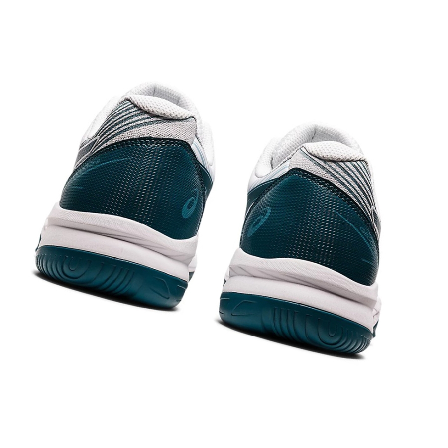 White / Velvet Pine Men's Asics GEL-GAME 8 Tennis Shoes | US84306WY - Asics Outlet Sale