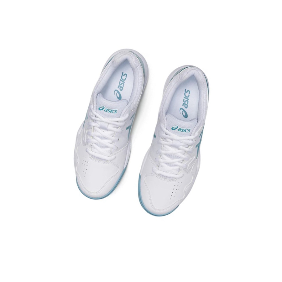 White / Blue Women's Asics GEL-DEDICATE 7 Tennis Shoes | US13028KG - Asics Outlet Sale