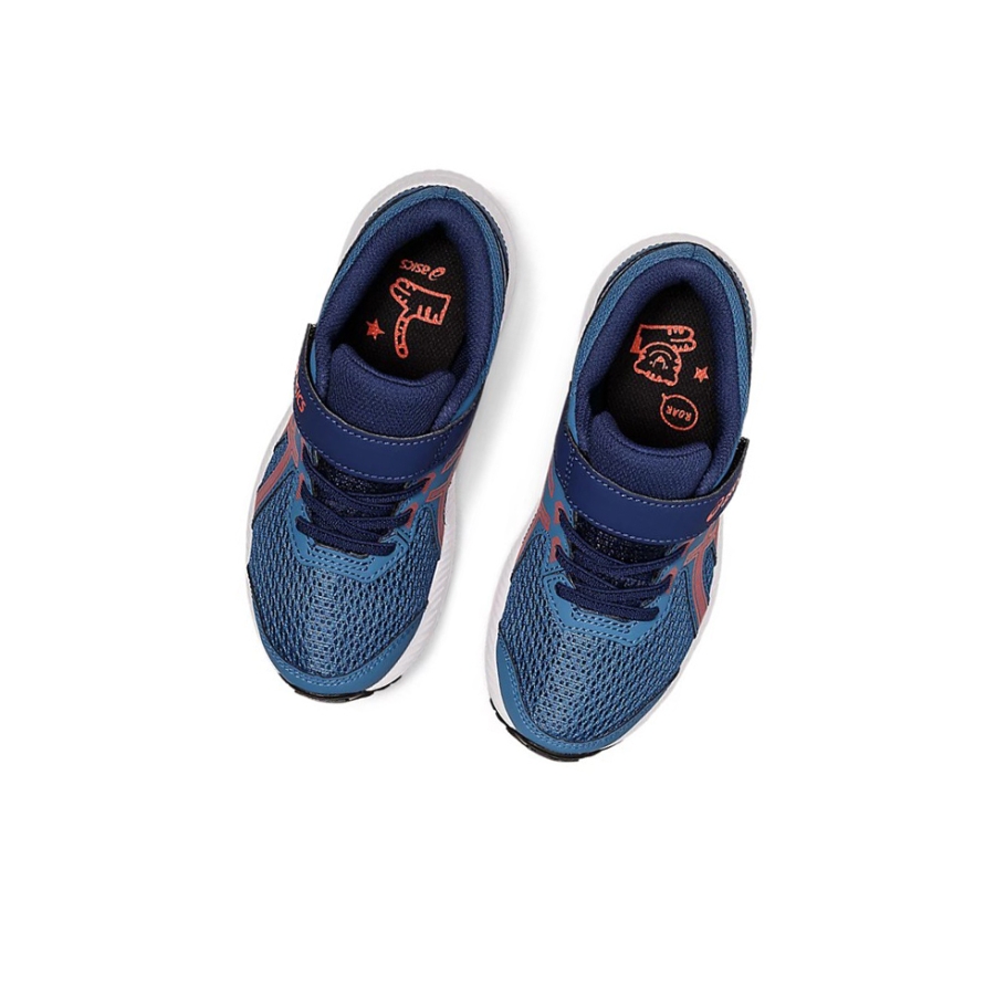 Azure / Cherry Tomato Kids' Asics CONTEND 8 PS Running Shoes | US41570VQ - Asics Outlet Sale