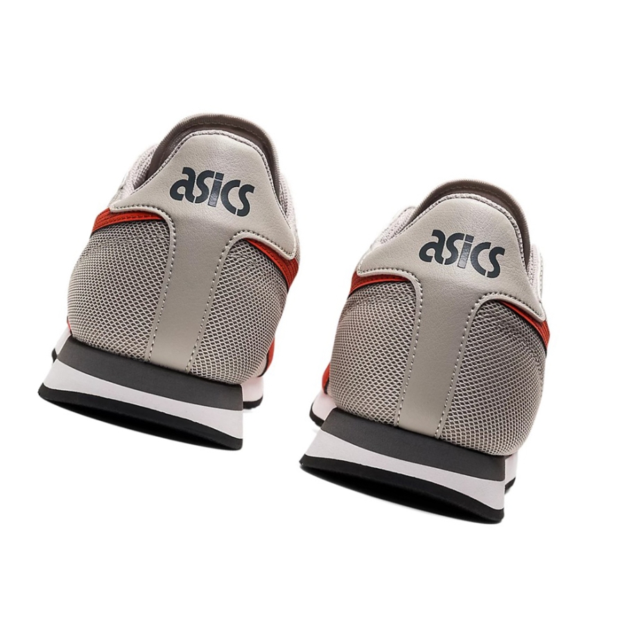 Oyster Grey / Red Clay Men's Asics TIGER RUNNER Sneakers | US52176RB - Asics Outlet Sale