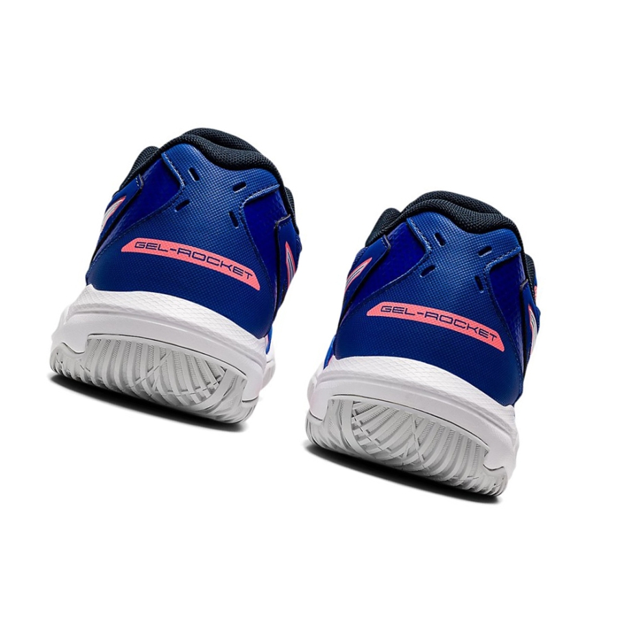 Blue / White Women's Asics GEL-ROCKET 10 Volleyball Shoes | US49580BS - Asics Outlet Sale