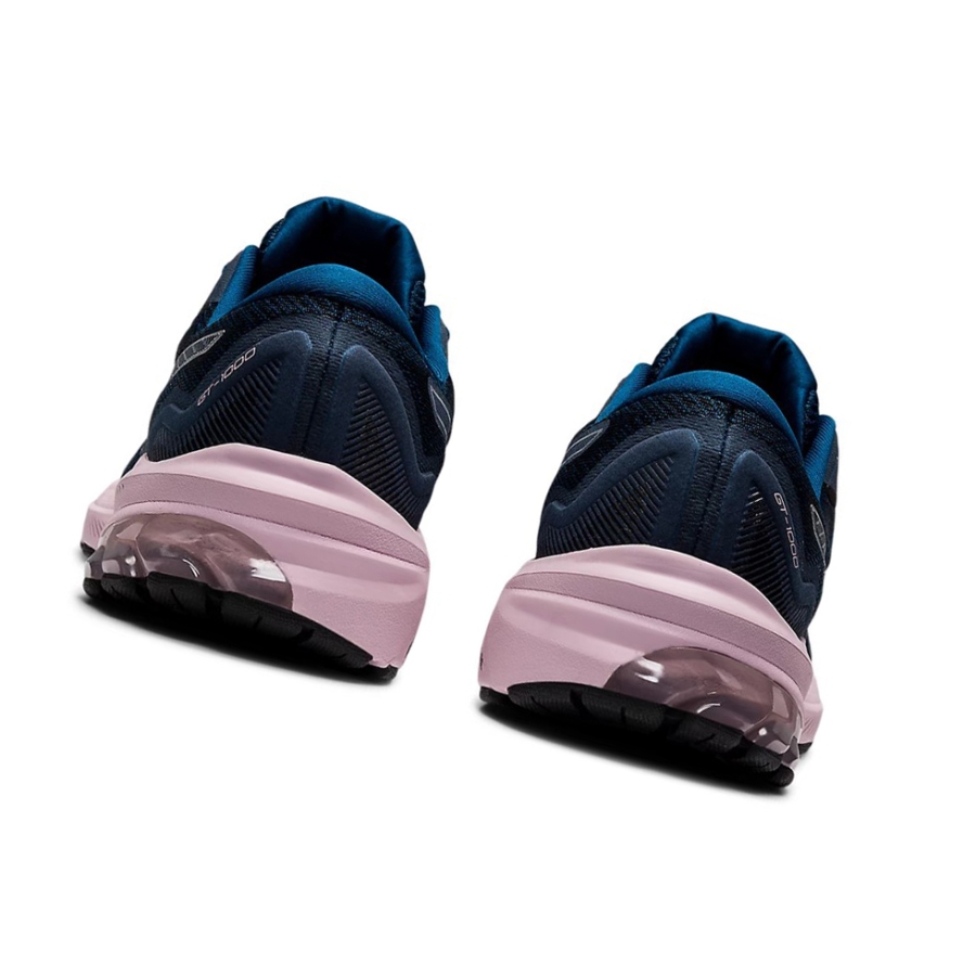 Mako Blue / Barely Rose Women's Asics GT-1000 11 Running Shoes | US49067QM - Asics Outlet Sale
