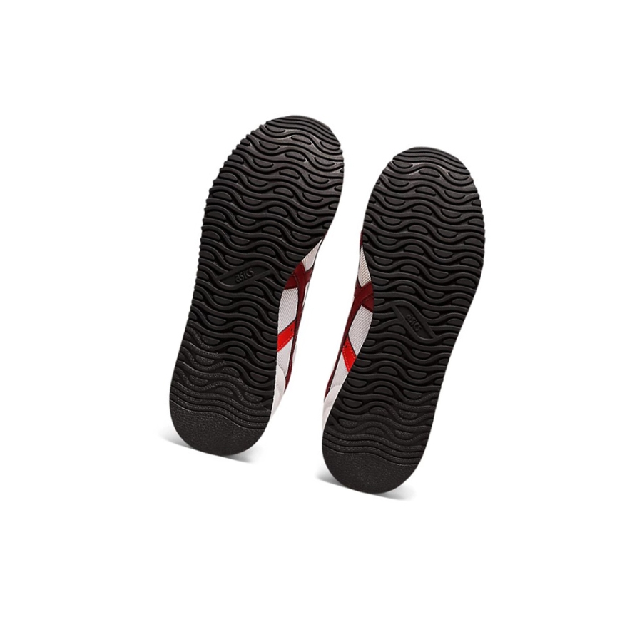 White / Burgundy Women's Asics TIGER RUNNER Sneakers | US08439NB - Asics Outlet Sale