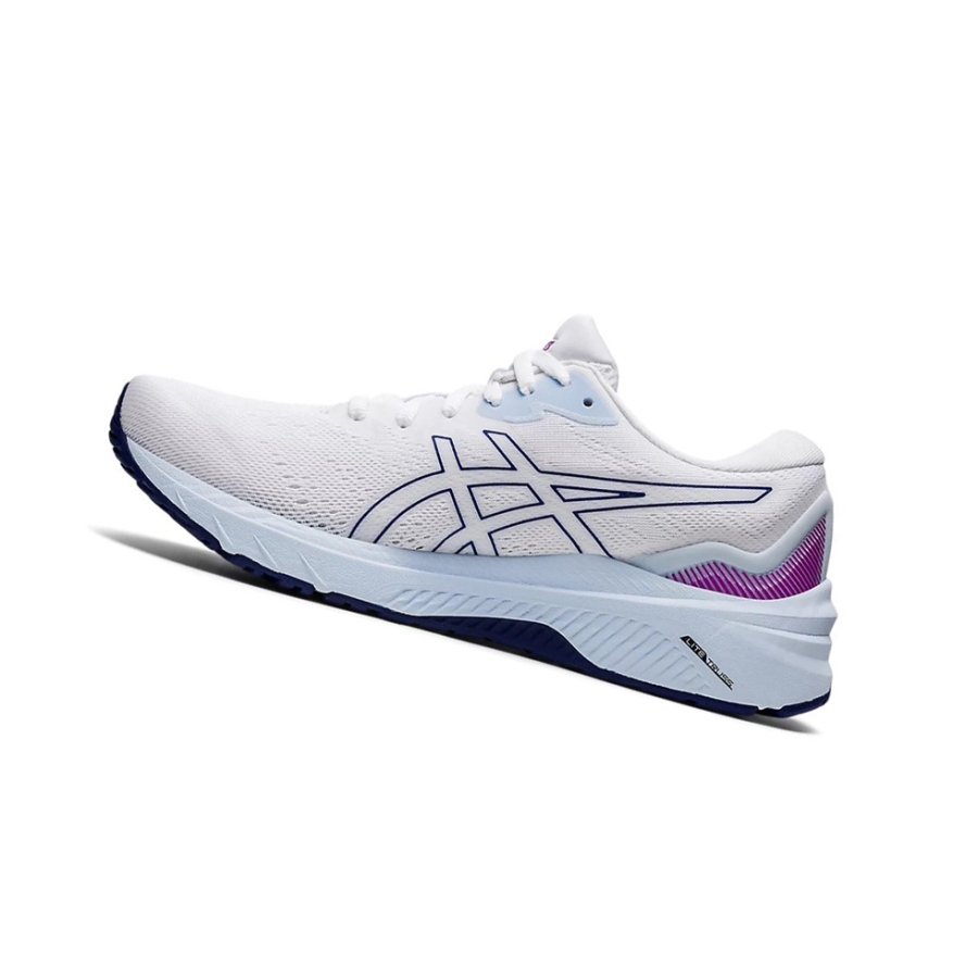 White / Dive Blue Women's Asics GT-1000 11 Running Shoes | US35076KB - Asics Outlet Sale