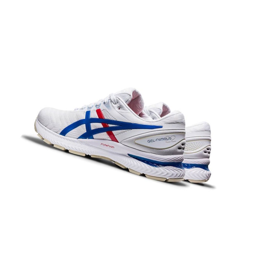 White Men's Asics GEL-NIMBUS 22 Running Shoes | US35426LH - Asics Outlet Sale