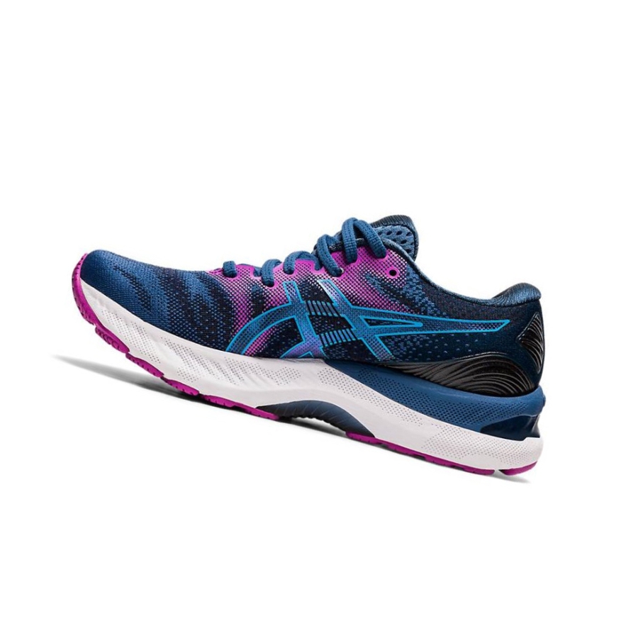 Dark Blue Women's Asics GEL-NIMBUS 23 Wide Running Shoes | US07698XJ - Asics Outlet Sale
