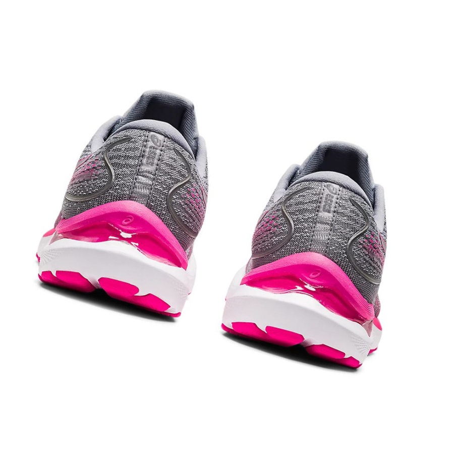 Sheet Rock / Pink Glo Women's Asics GEL-CUMULUS 24 (D) Running Shoes | US17259YZ - Asics Outlet Sale