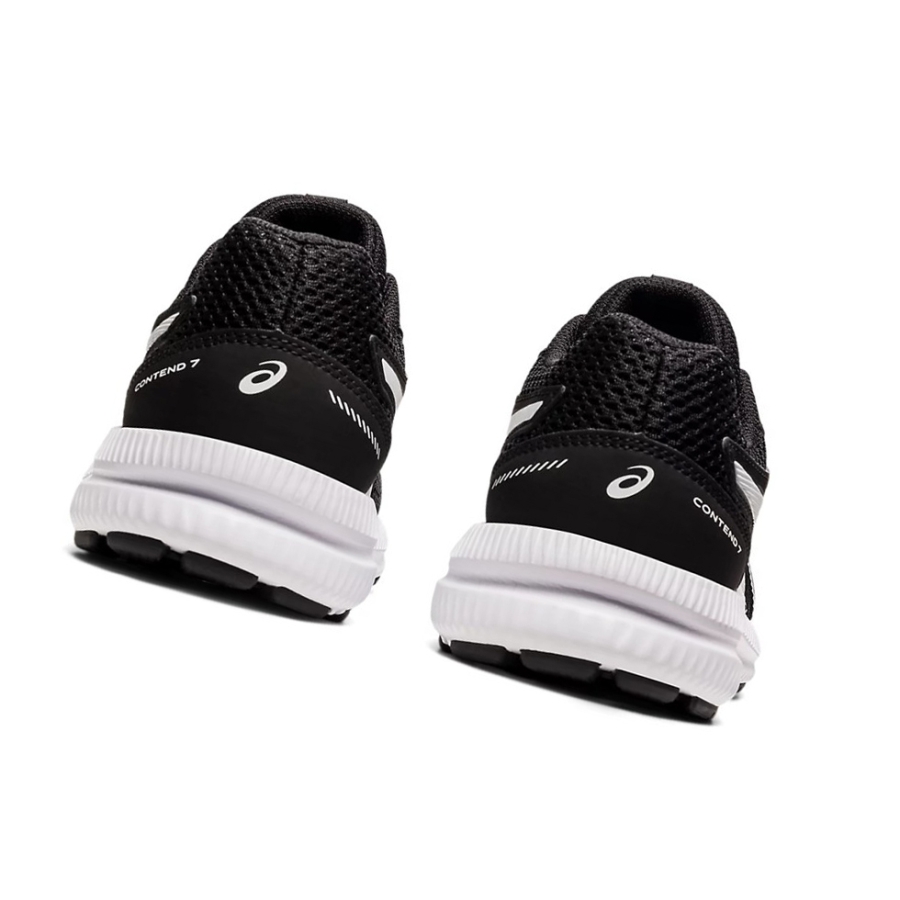 Black / White Kids' Asics CONTEND 7 GS Running Shoes | US91743UC - Asics Outlet Sale