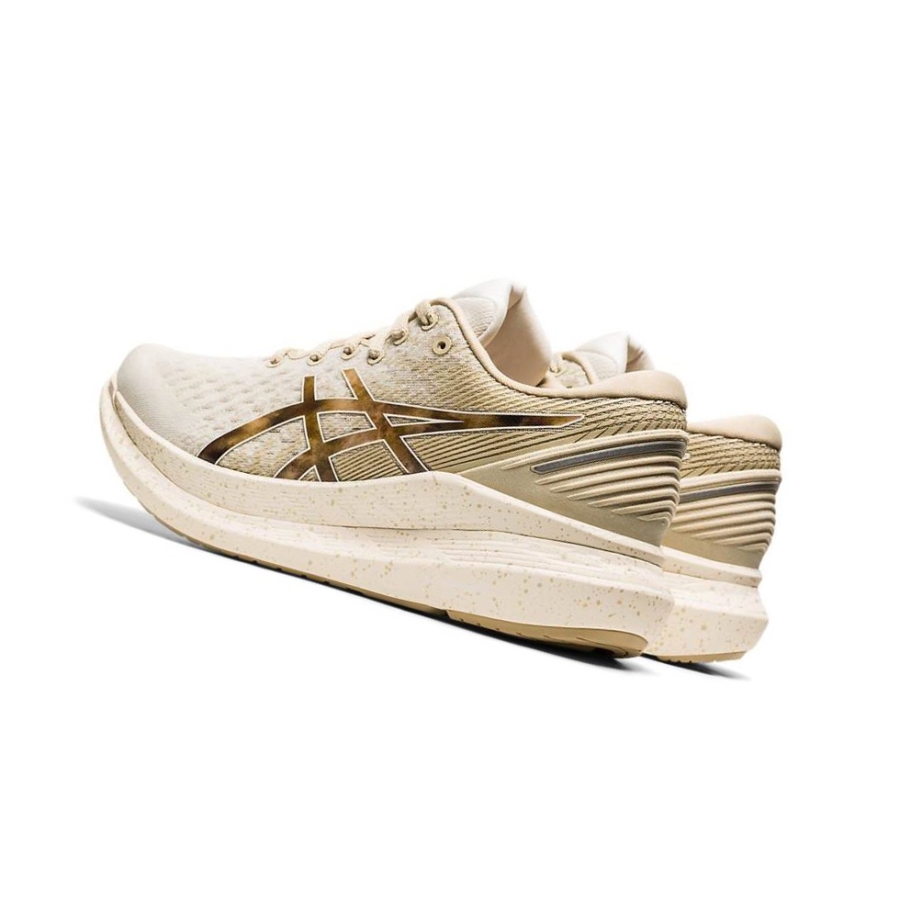 Cream Women's Asics GLIDERIDE 2 EARTH DAY Running Shoes | US56483OE - Asics Outlet Sale