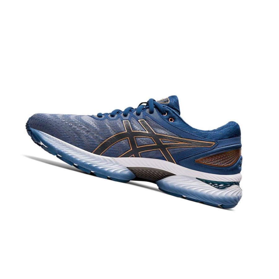 Light Blue Men's Asics GEL-NIMBUS 22 Wide Running Shoes | US85602YL - Asics Outlet Sale