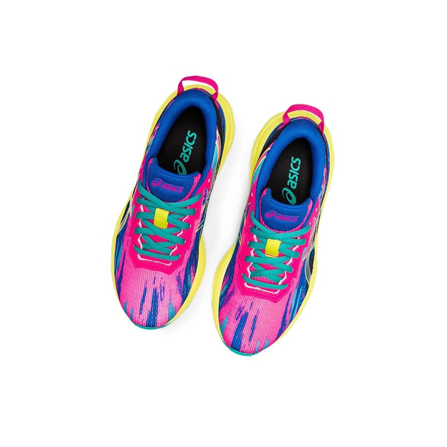 Pink Glo / Sour Yuzu Kids' Asics GEL-NOOSA TRI 13 GS Running Shoes | US54307GT - Asics Outlet Sale