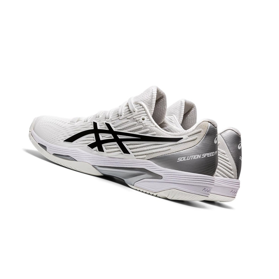 White / Black Women's Asics SOLUTION SPEED FF 2 Tennis Shoes | US14609VQ - Asics Outlet Sale