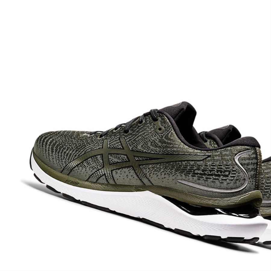 Olive Canvas / Black Men's Asics GEL-CUMULUS 24 Running Shoes | US51687TZ - Asics Outlet Sale