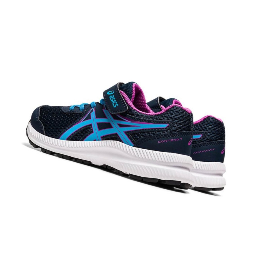 Blue Kids' Asics CONTEND 7 PS Running Shoes | US62498PA - Asics Outlet Sale