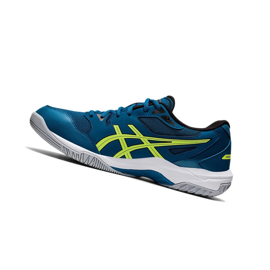 Deep Sea Teal / Glow Yellow Men's Asics GEL-ROCKET 10 Volleyball Shoes | US29571QJ - Asics Outlet Sale