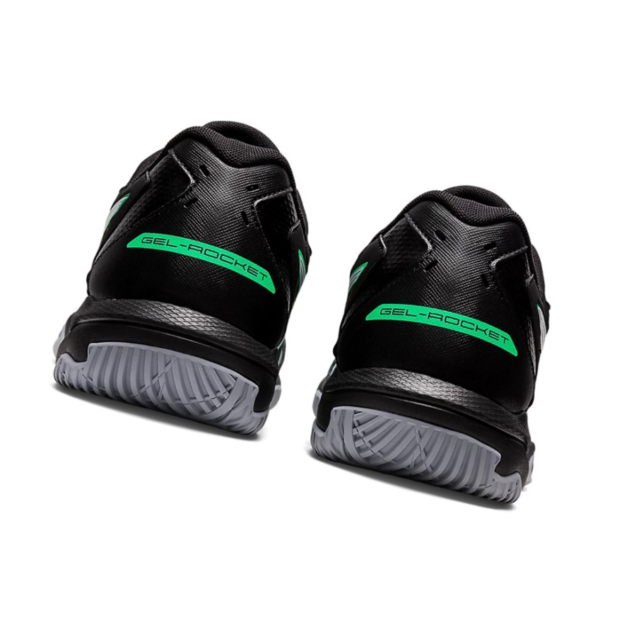 Black / New Leaf Men's Asics GEL-ROCKET 10 Volleyball Shoes | US02961NQ - Asics Outlet Sale