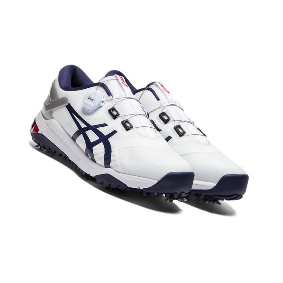 White Men's Asics GEL-COURSE Duo BOA Golf Shoes | US09217XP - Asics Outlet Sale