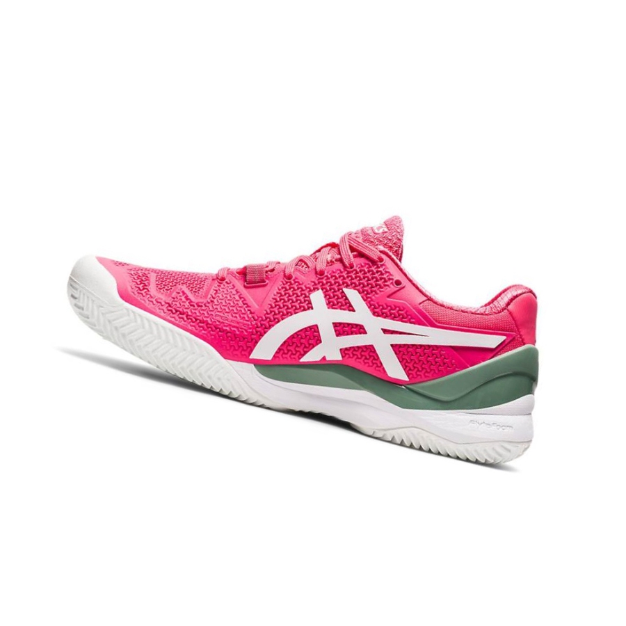 Pink Women's Asics GEL-RESOLUTION 8 CLAY Tennis Shoes | US74320LU - Asics Outlet Sale