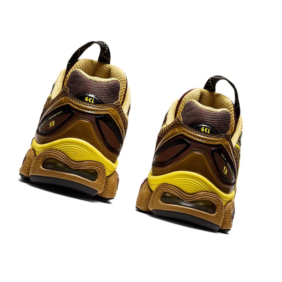 Rum Raisin / Green Sheen Women's Asics UB3-S GEL-NIMBUS 9 Sneakers | US43270IR - Asics Outlet Sale