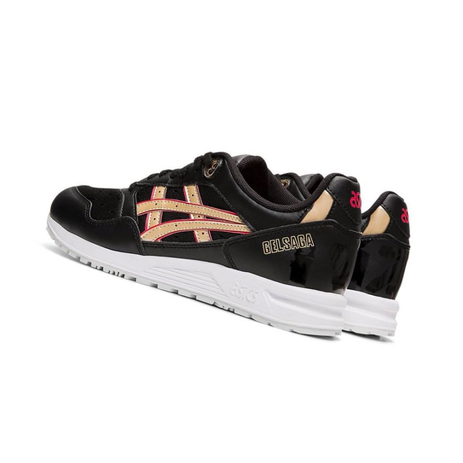 Black Women's Asics GEL-SAGA Sneakers | US81269FK - Asics Outlet Sale