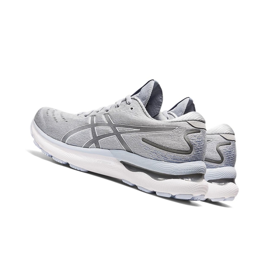 Piedmont Grey / White Women's Asics GEL-NIMBUS 24 Running Shoes | US90635NP - Asics Outlet Sale
