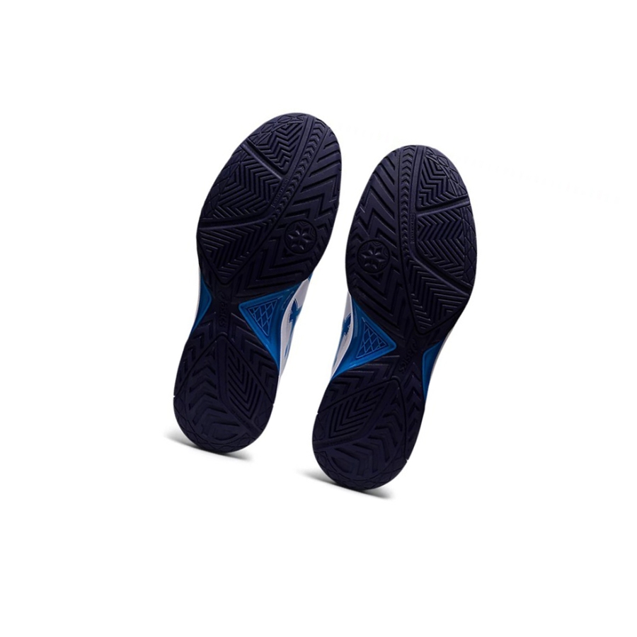 White / Blue Men's Asics GEL-DEDICATE 7 Tennis Shoes | US38650JO - Asics Outlet Sale