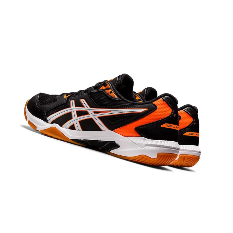 Black / Shocking Orange Men's Asics GEL-ROCKET 10 (2E) Volleyball Shoes | US16284KO - Asics Outlet Sale