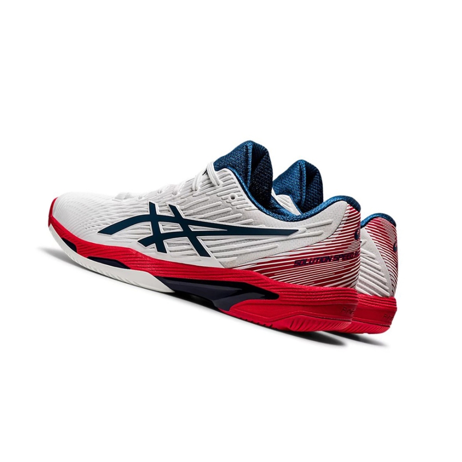 White / Mako Blue Men's Asics SOLUTION SPEED FF 2 Tennis Shoes | US54031GX - Asics Outlet Sale