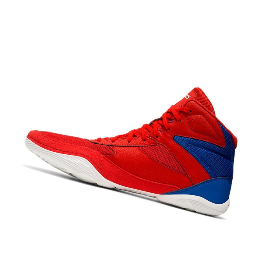 Red / White Men's Asics MATFLEX 6 Wrestling Shoes | US56129LW - Asics Outlet Sale