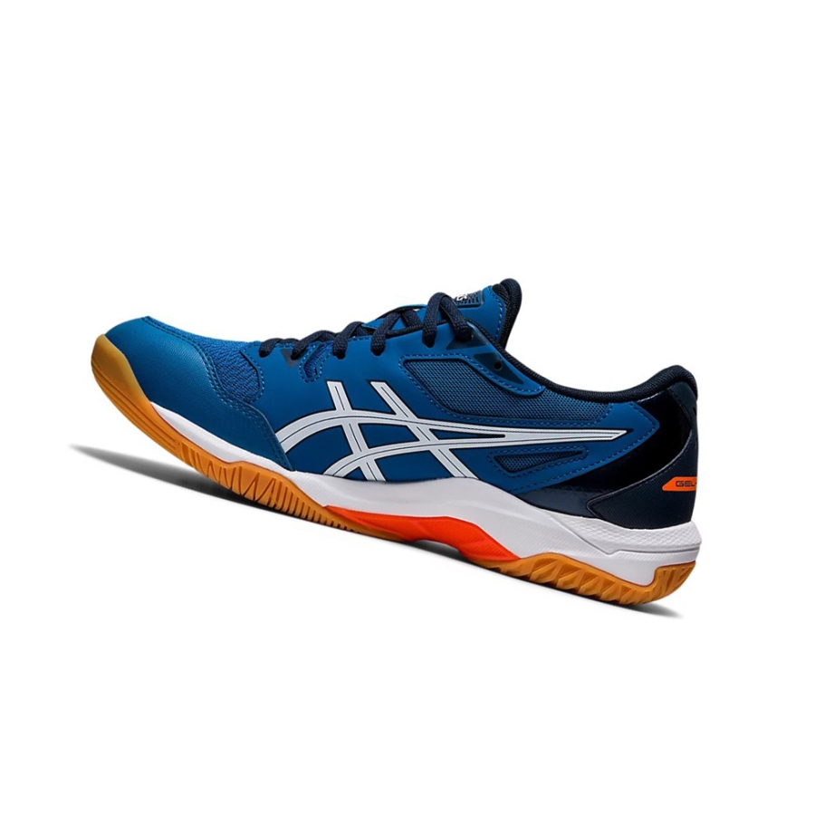 Blue / White Men's Asics GEL-ROCKET 10 Volleyball Shoes | US70851WL - Asics Outlet Sale
