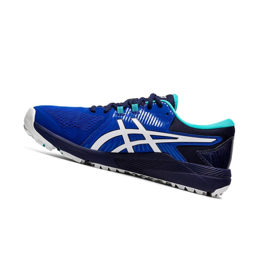Blue / White Men's Asics GEL-COURSE GLIDE Golf Shoes | US52180HD - Asics Outlet Sale