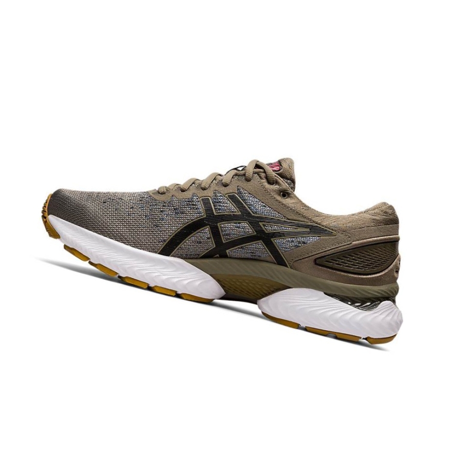 Brown Men's Asics GEL-NIMBUS 22 Knit Running Shoes | US89720UA - Asics Outlet Sale