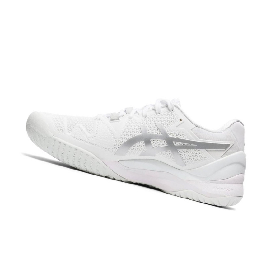 White Women's Asics GEL-RESOLUTION 8 Tennis Shoes | US25403TU - Asics Outlet Sale